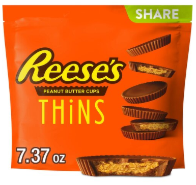 Reese's Thins Chocolate Candy & Peanut Butter Cups Share Pack, 7.37 oz