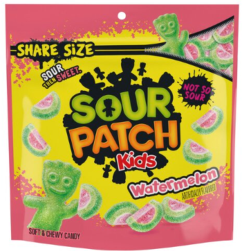 Sour Patch Kids Watermelon Soft & Chewy Candy Share Size, 12 oz
