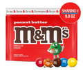 M&M's Peanut Butter Chocolate Candies Sharing Size, 9.0 oz