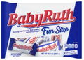 Baby Ruth, Chocolatey, Peanut, Caramel, Nougat, Fun Size Candy Bars, 10.2 oz