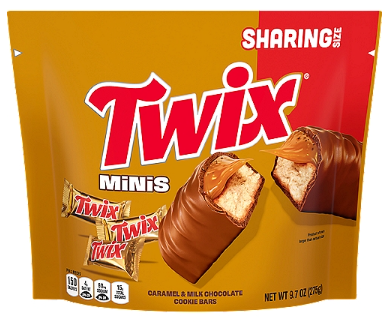 TWIX Minis Caramel and Milk Chocolate Candy Bars