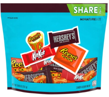 Hershey's Candy Assortment Miniature Size Share Pack, 9.08 oz