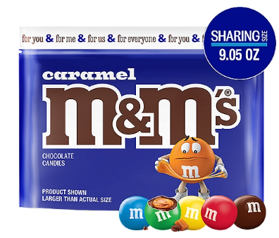 M&M's Caramel Chocolate Candies Sharing Size, 9.05 oz