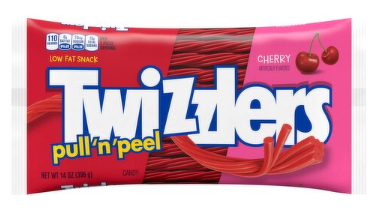 Twizzlers Pull 'n' Peel Cherry Candy, 14 oz
