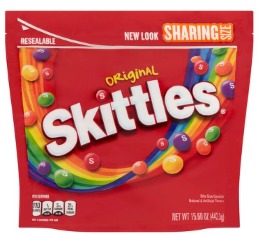 Skittles Original Bite Size Candies Sharing Size, 15.60 oz
