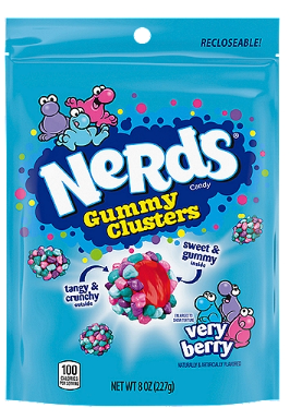 Nerds Very Berry Gummy Clusters Candy, 8 oz