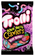 Trolli Sour Brite Crawlers Very Berry Gummi Candy, 7.2 oz