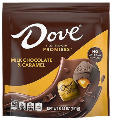 DOVE PROMISES Milk Chocolate & Caramel Candy
