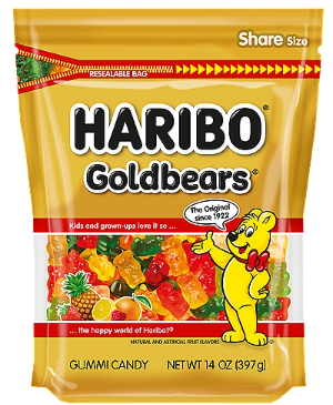 Haribo Goldbears Gummi Candy Share Size, 14 oz