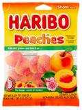 Haribo Peaches Gummy Candy Share Size, 5.29 oz
