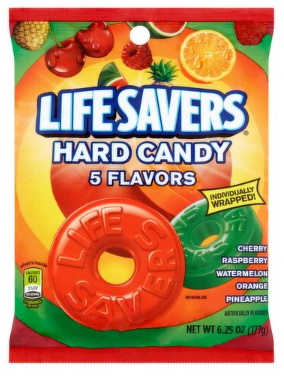 Life Savers 5 Flavors Hard Candy, 6.25 oz