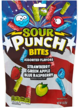Sour Punch Bites Assorted Flavors Candy, 9 oz
