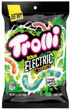 Trolli Sour Electric Crawlers Gummi Candy, 6.3 oz