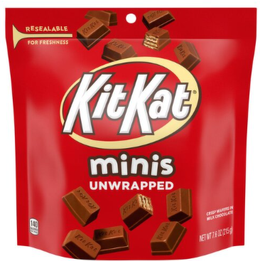 KitKat Crisp Wafers in Milk Chocolate Unwrapped Minis, 7.6 oz