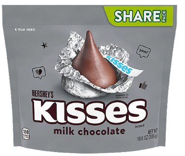 Hershey's Kisses Milk Chocolate Share Pack, 10.8 oz