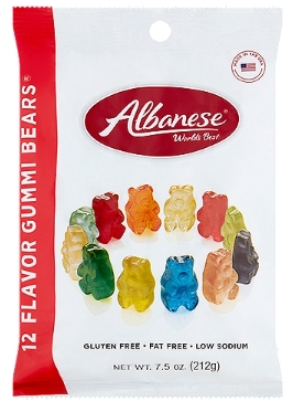Albanese 12 Flavor Gummi Bears, 7.5 oz