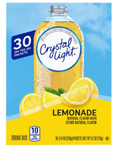 Crystal Light Lemonade Drink Mix, 0.14 oz, 30 count