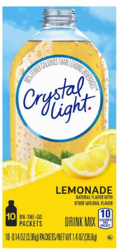 Crystal Light Lemonade Drink Mix, 0.14 oz, 10 count