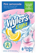 Wyler's Light Pink Lemonade Low Calorie Drink Mix, 8 count, 1.09 oz
