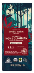 Bowl & Basket Specialty Medium Roast Organic 100% Colombian Ground Coffee, 12 oz