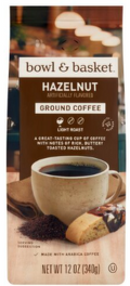 Bowl & Basket Hazelnut Light Roast Ground Coffee, 12 oz