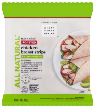 Wholesome Pantry Roasted Chicken Breast Strips, 8 oz