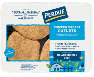 Perdue Chicken Breast Cutlets, 4 count, 12 oz